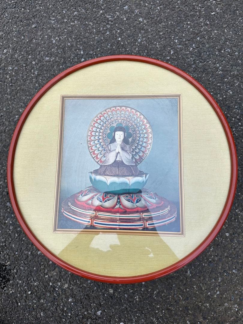 弘法大師稚児像の色紙(年代物)