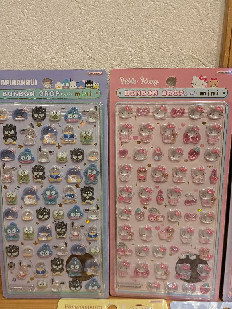 【正規品】ボンボンドロップシール　サンリオ mini　　　7点セット
