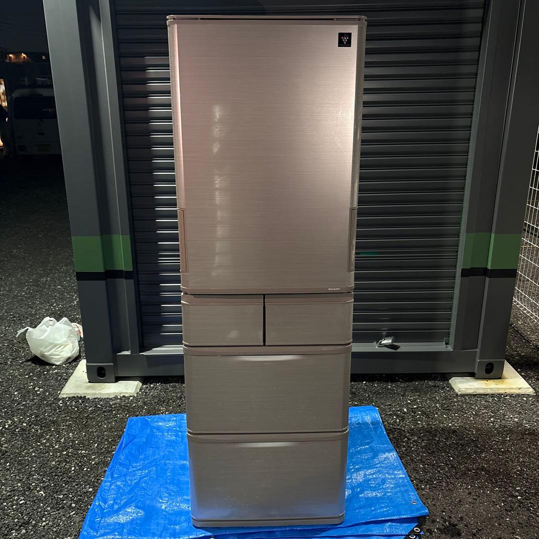 （美品・清掃済）SHARP 冷蔵庫 SJ-W412E-S 2019年製