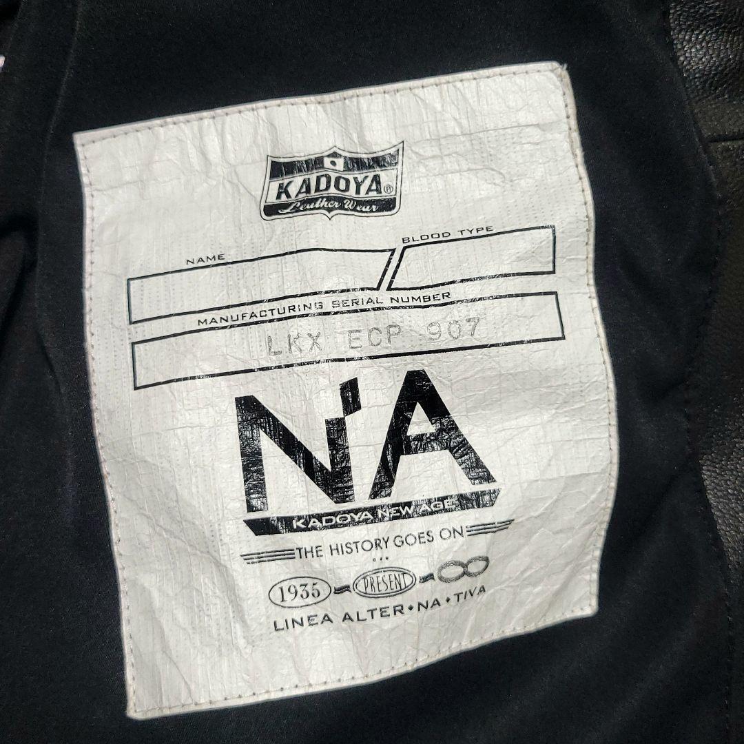 美品 カドヤ　ライダースジャケット EURO CAPP 2WAY レザー フード