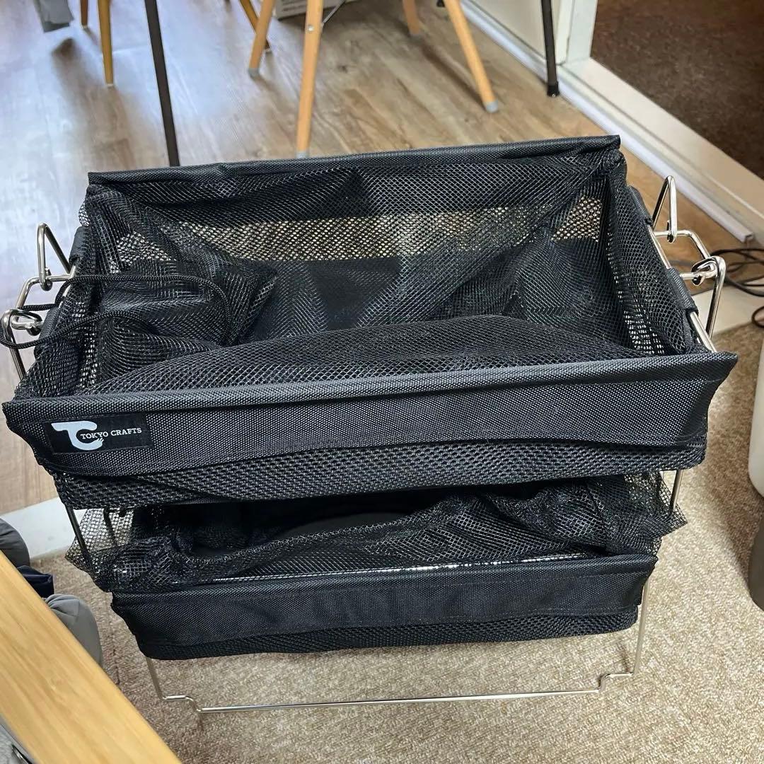 TOKYO CRAFTS メッシュ収納バスケット ブラック