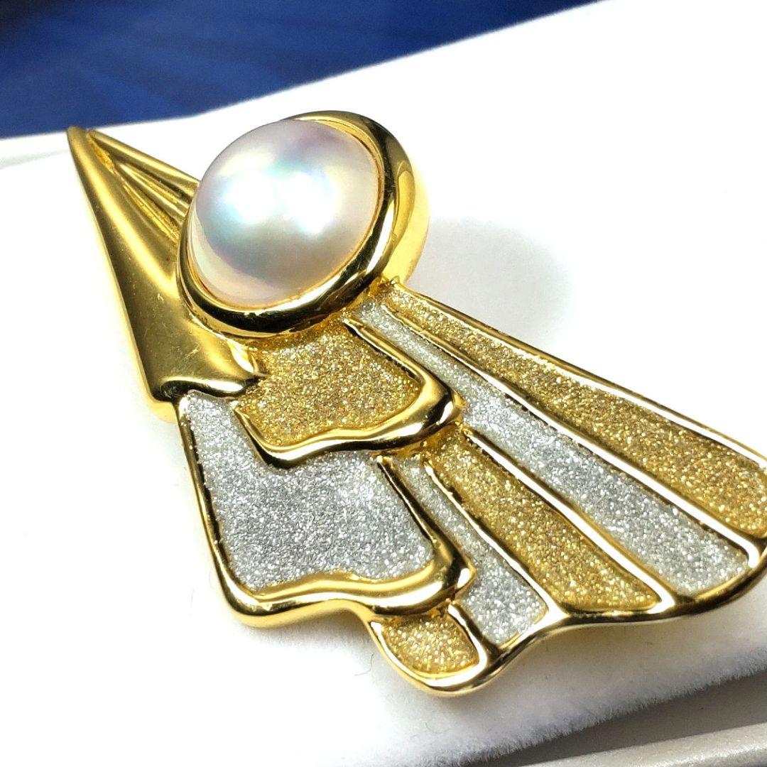 希少♡シーキンクバザール♡優勝記念♡田崎真珠♡絶品マベパール♡ブローチ