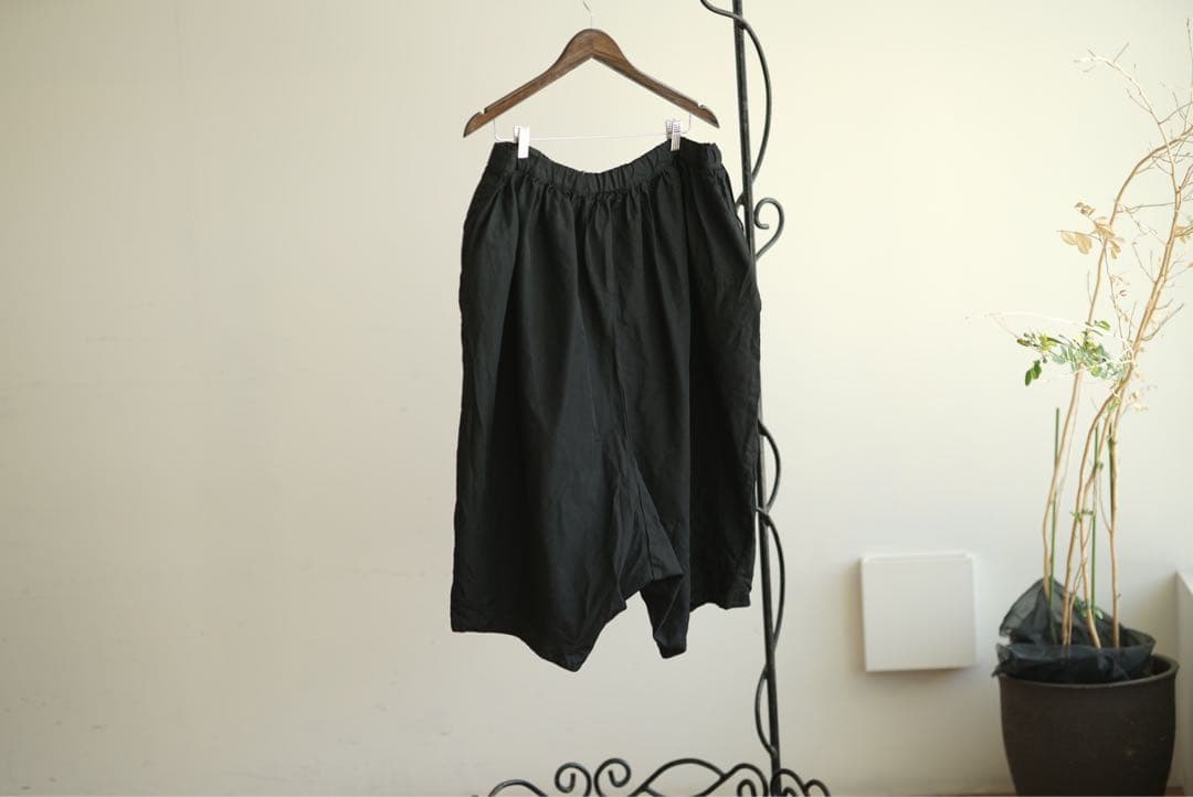 18ss comme des garçons ポリ縮 ワイド サルエル パンツ