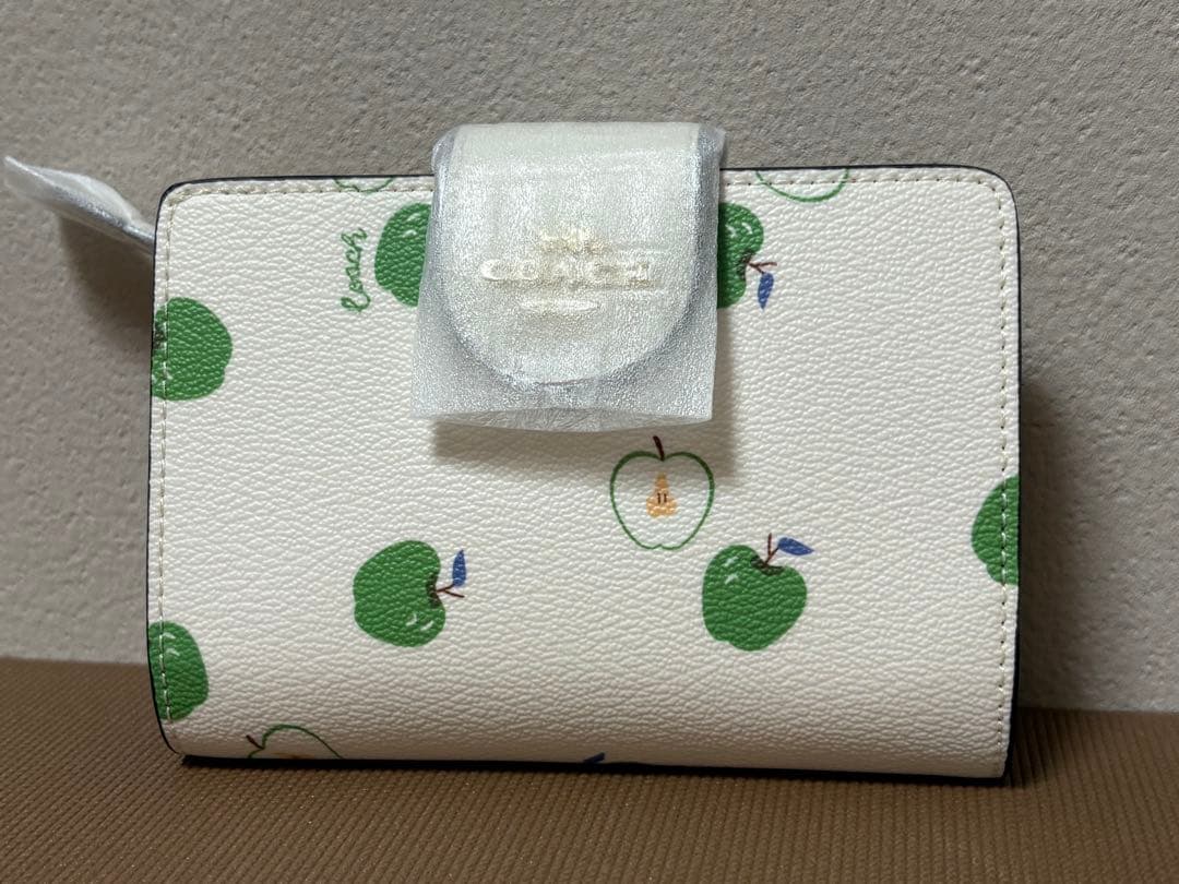 【新品】コーチ 2つ折り財布 ホワイト 白 COACH C4116 IMCAH