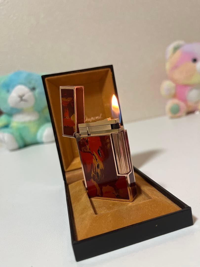 デュポンライター　ガスライター　超レアモデル、純正漆　高額モデル　ほぼ新品　本物