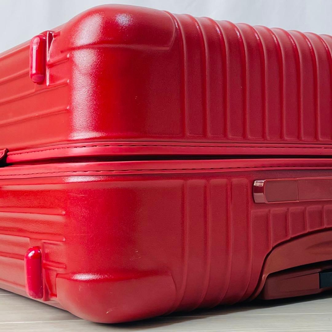 美品　リモワ　サルサ　104L 4輪　マットレッド　大容量　TSA 廃盤