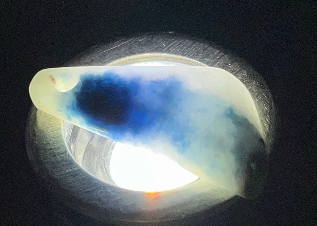 【最終価格】糸魚川翡翠　コン沢　青