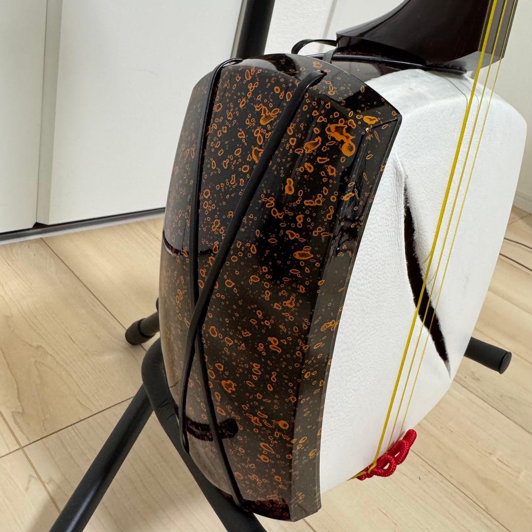 津軽三味線 子持ち綾杉　太棹