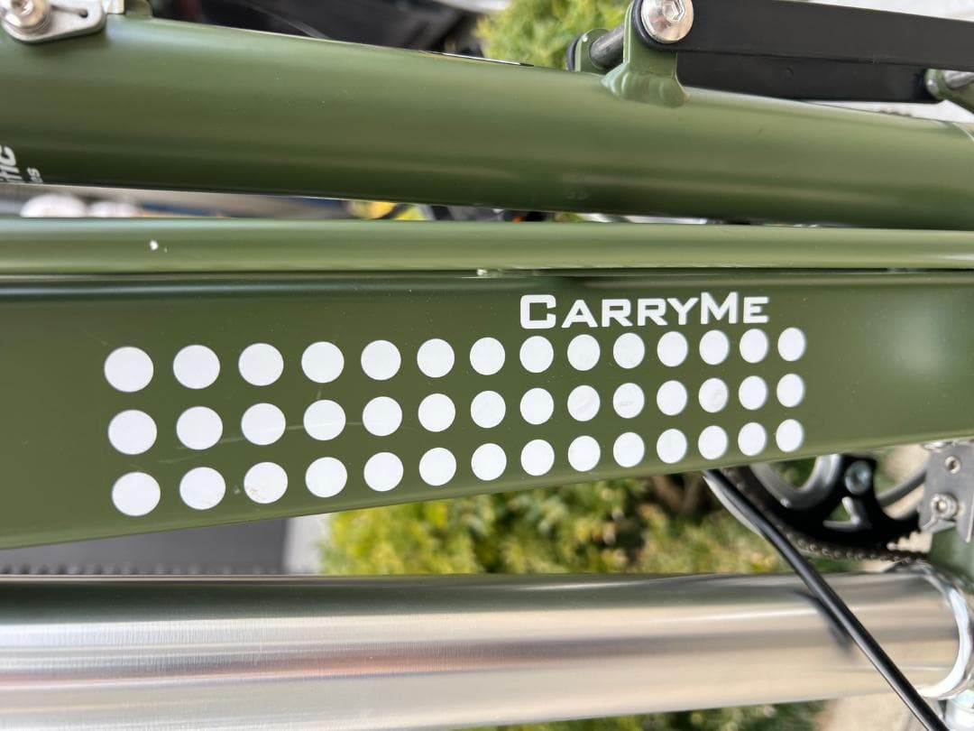 CarryMe エアータイヤ仕様 マットオリーブグリーン 折りたたみ自転車
