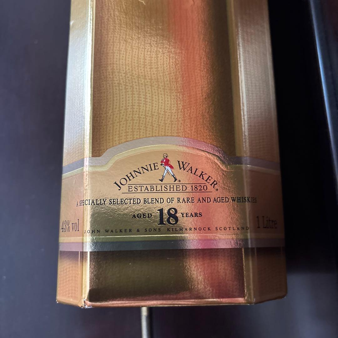 【稀少品】ジョニーウォーカー ゴールドラベル 18年 1ℓ 43%