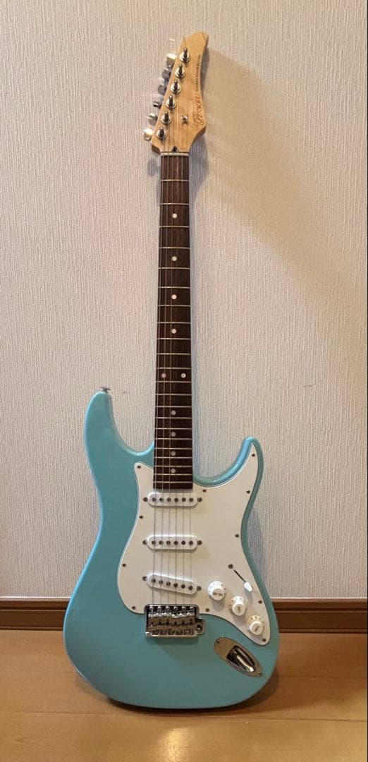 Greco エレキギター WS-STD (スカイブルー/ローズウッド）ケース付