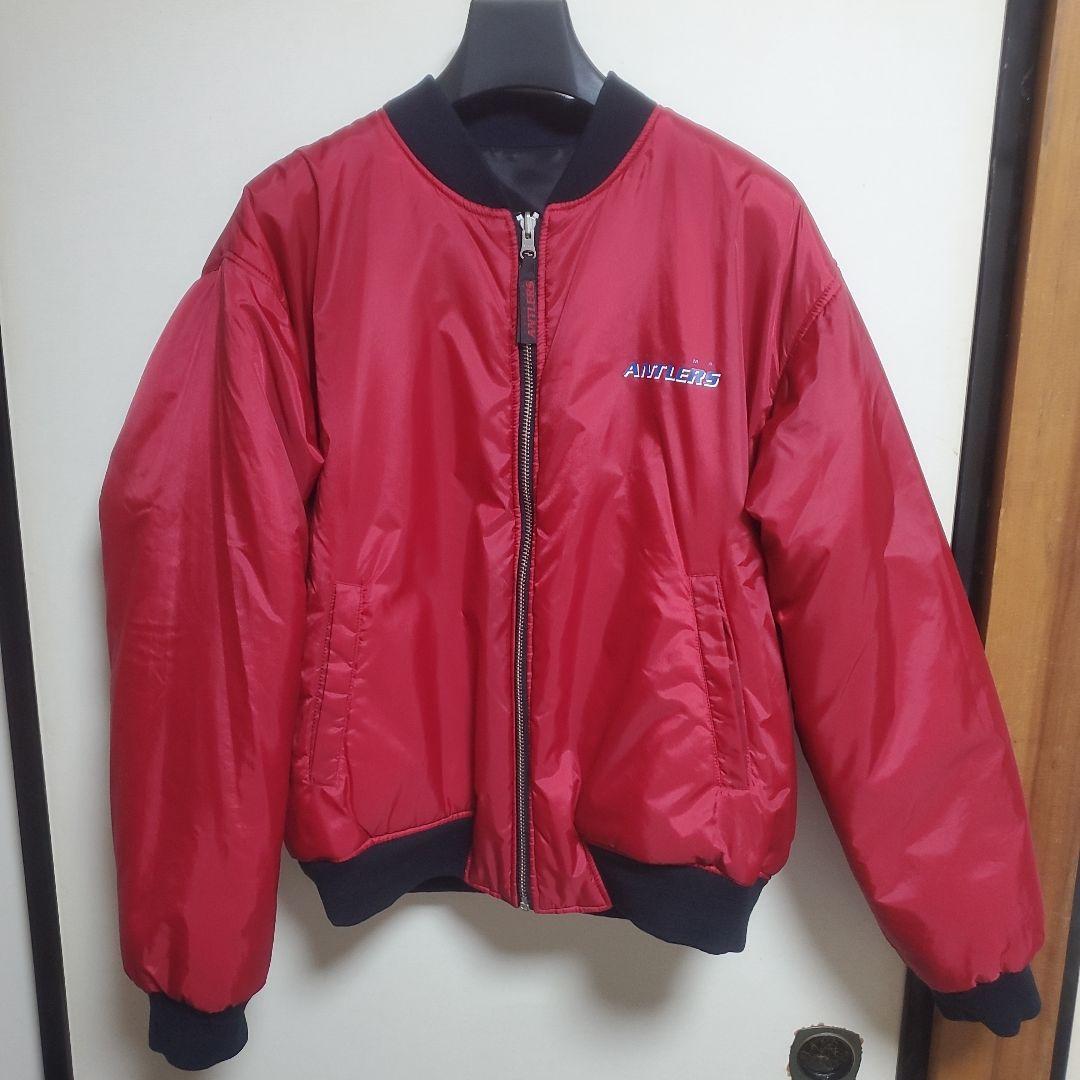 【超希少】鹿島アントラーズ　リバーシブルMA-1ジャケット　L～XL相当