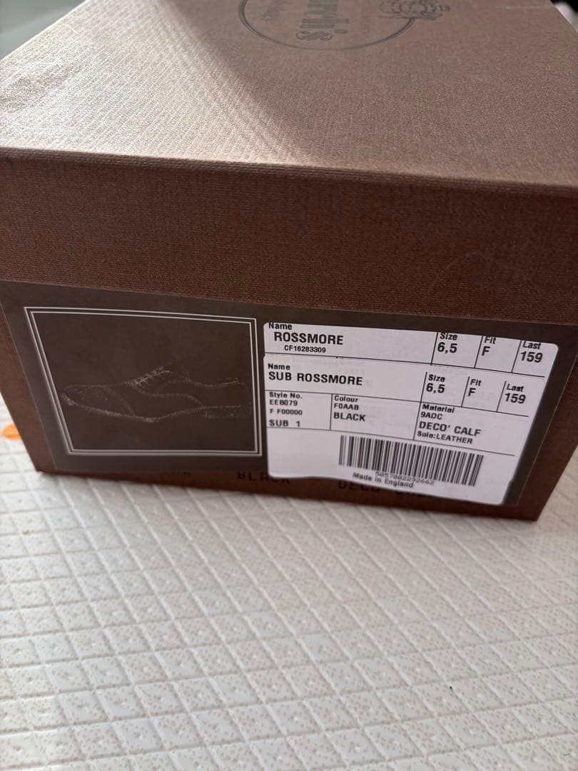 Church's チャーチ UK製 Rossmore Black UK6.5 F