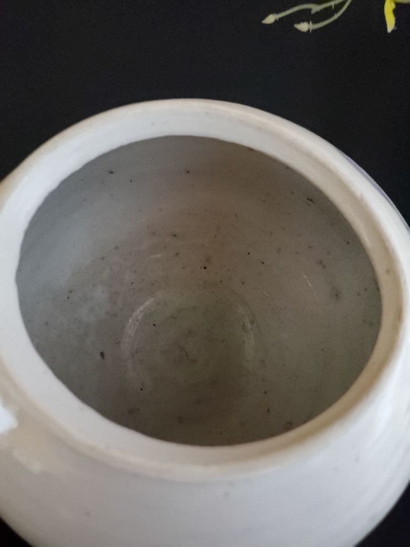 【李朝特集出品】李朝青華白磁壺- 李朝19世紀