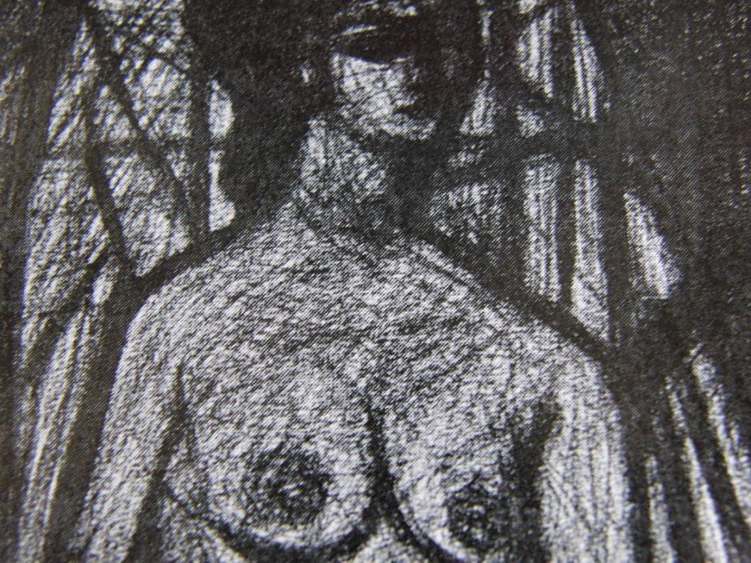 林武、「裸婦」、希少な画集の額装画、オーダーマット付・日本製新品額入り