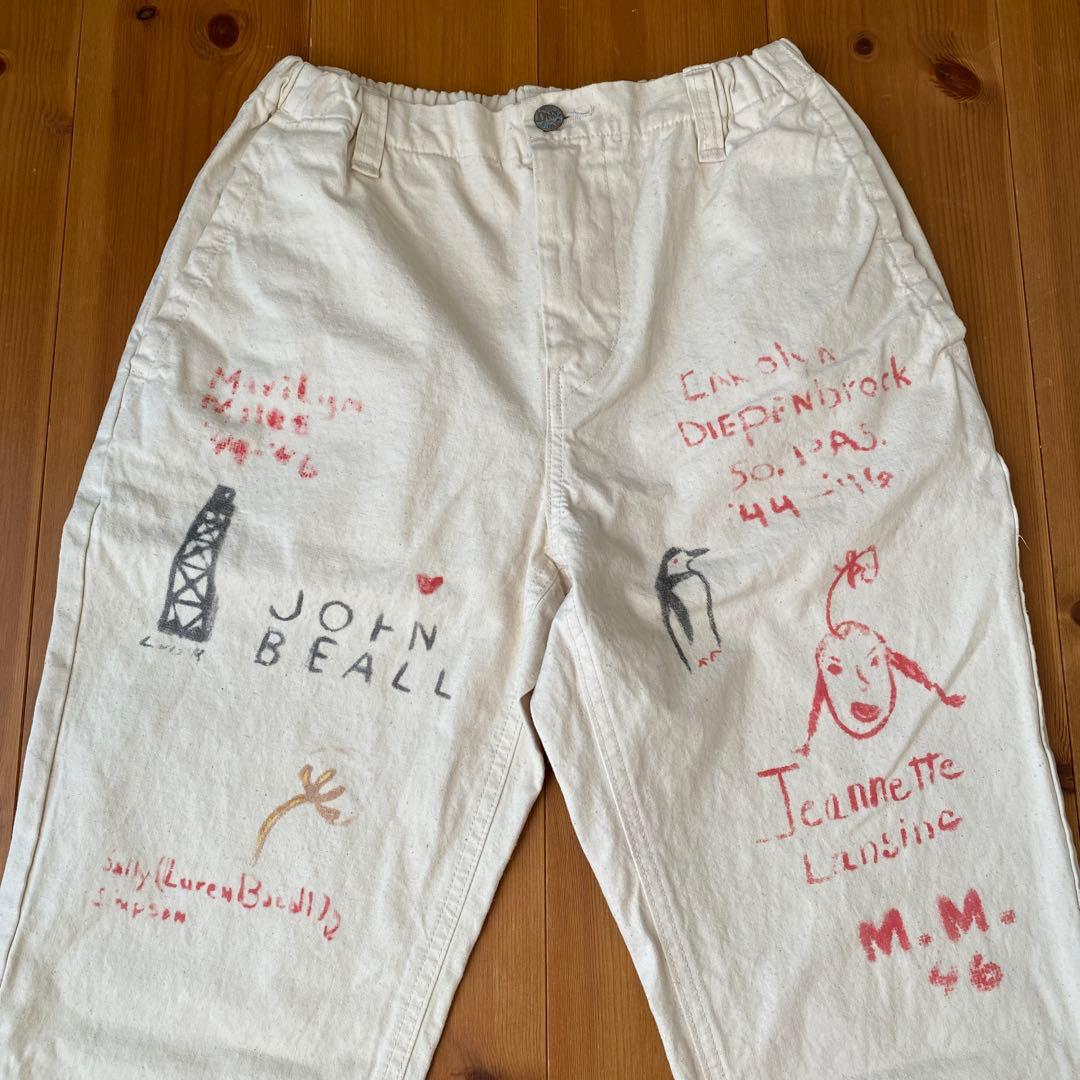 【新品】 デニムアンドダンガリー 落書き ペインターパンツ チノパン レア 希少