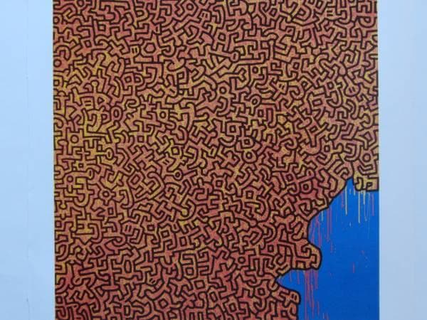 Keith Haring、Brazil、希少画集画、新品額装付