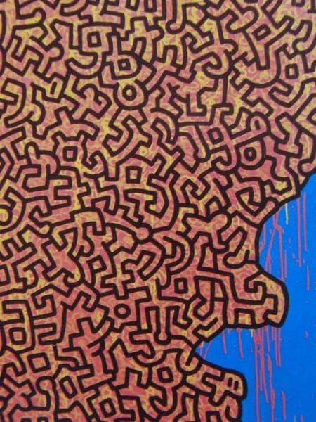Keith Haring、Brazil、希少画集画、新品額装付