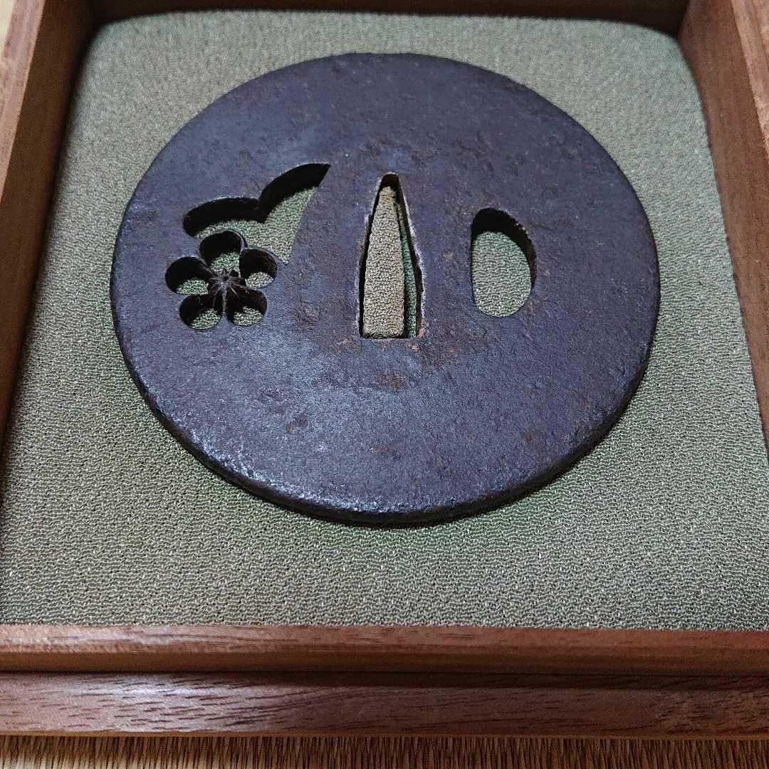 【刀匠鐔】室町～江戸期 梅花千鳥透図