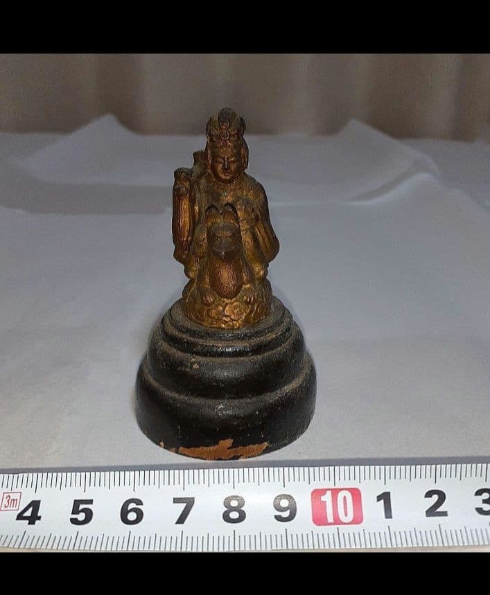 ダキニテン　仏像　古銅