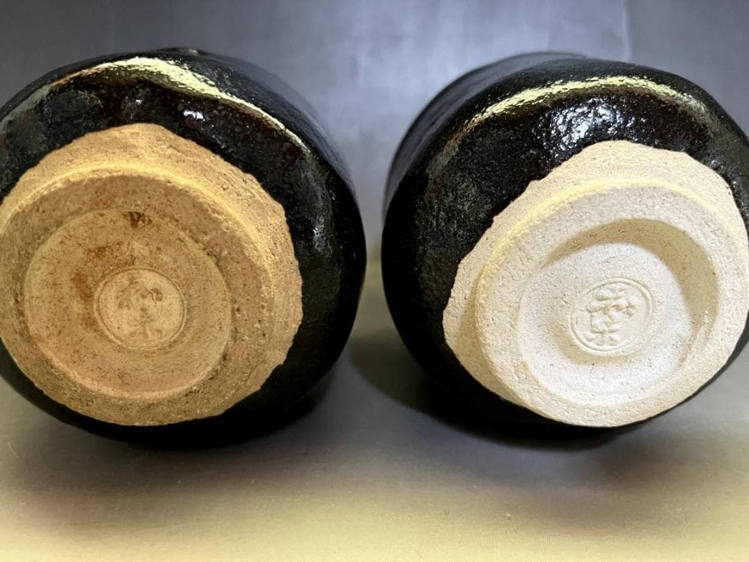 茶碗■黒楽 和楽 小茶碗 京焼 黒釉 小さい抹茶碗 お茶道具 時代物 骨董品■