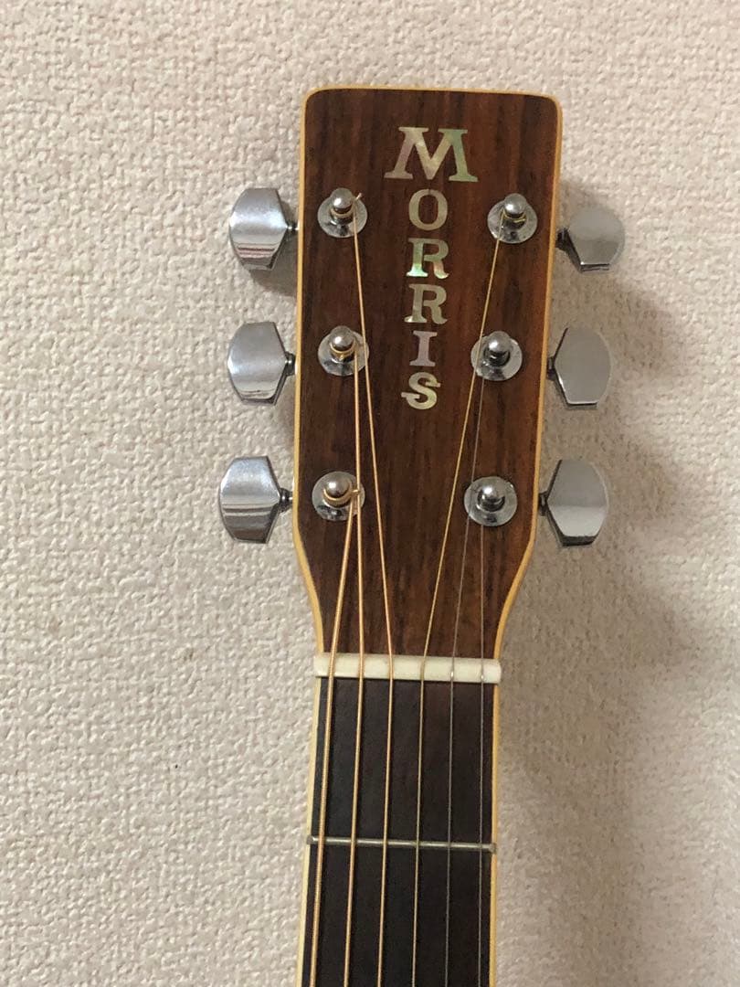 縦ロゴ　Morris MD-510 サンバースト　ケース付　アコギ　モーリス