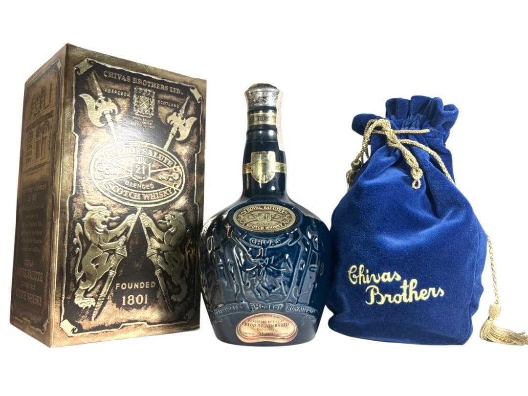 【9293】シーバスブラザーズ ロイヤルサルート 21年 青陶器