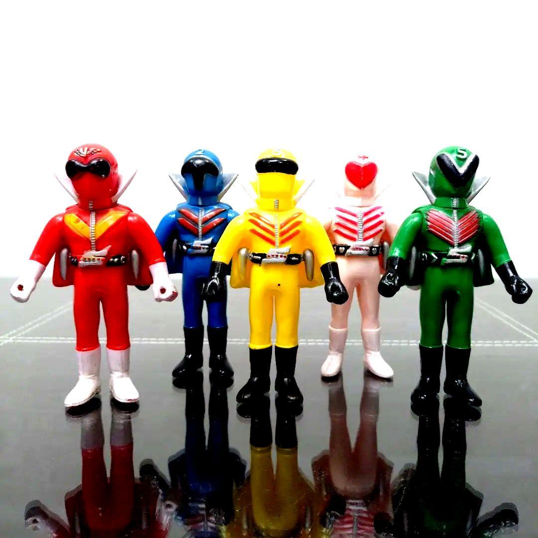 ★☆★当時物美品　ポピー　ゴレンジャー　フィギュア5体セット★☆★