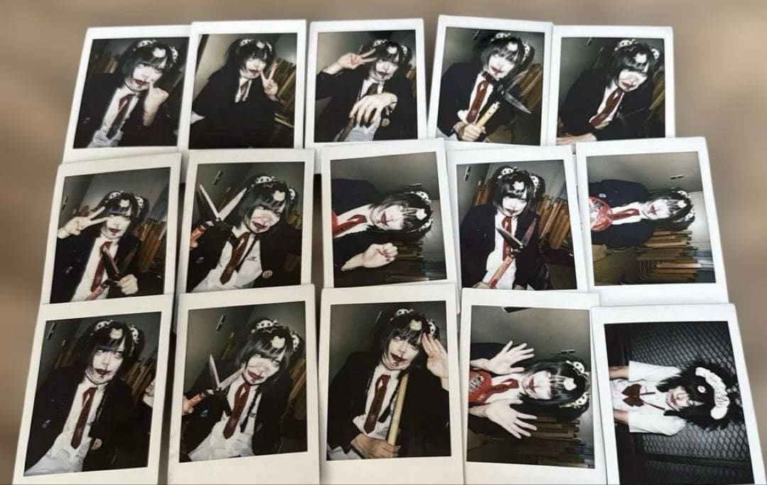 鮮血A子ちゃん 滅多刺しひろくん チェキ 15枚