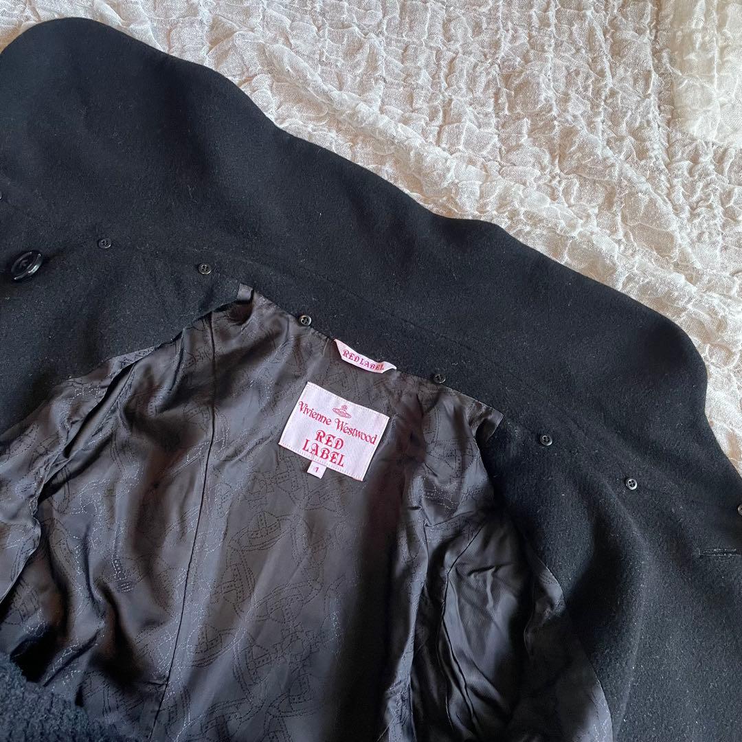 Vivienne Westwood ファーコート　オーブ　ボア　黒