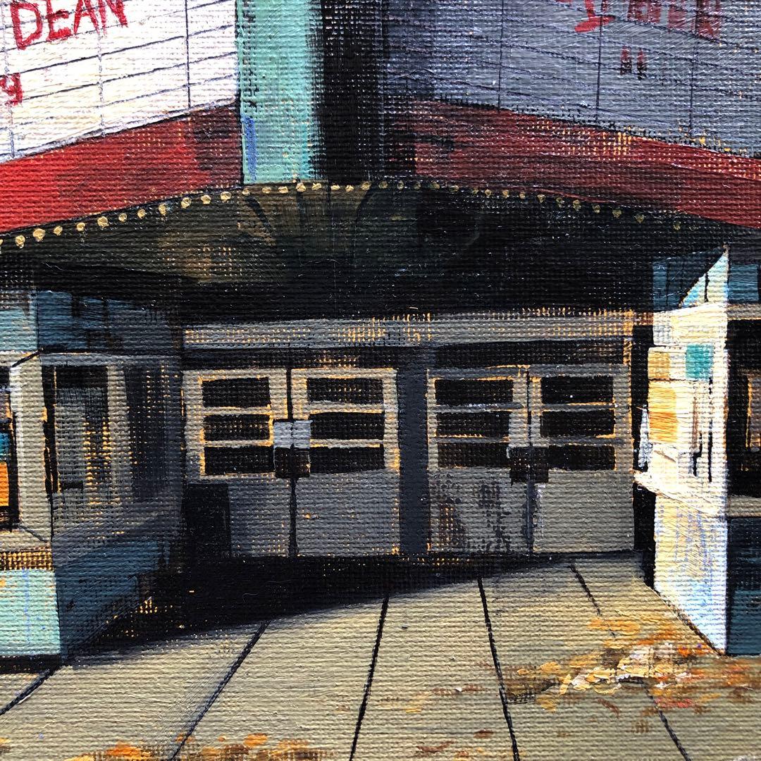 油彩『Slumbering Silver Screen』(眠る銀幕)