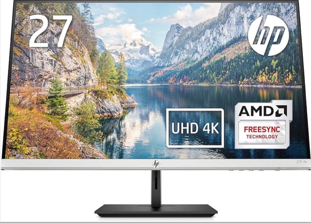 HP モニター 27インチ 4K ディスプレイ 解像度3840x2160 非光沢