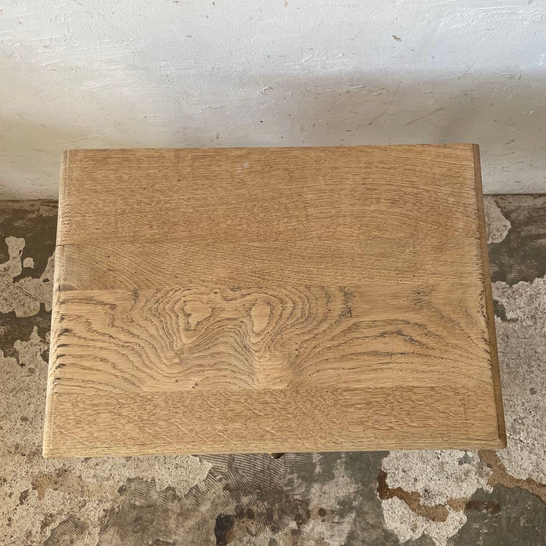 ビンテージ ドロワーサイドテーブル ドロワーベッドサイドテーブル　剥離