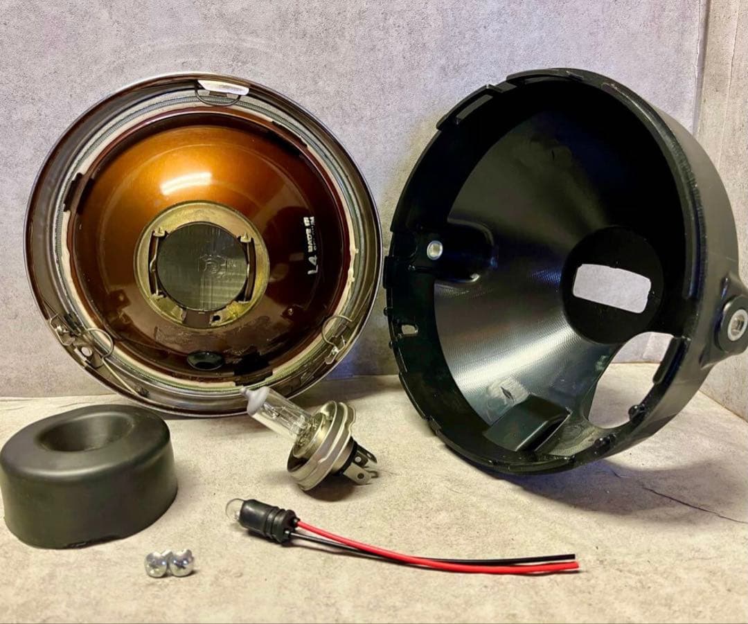 当時物 希少 シビエ CIBIE ヘッドライト 凹み ヒビあり