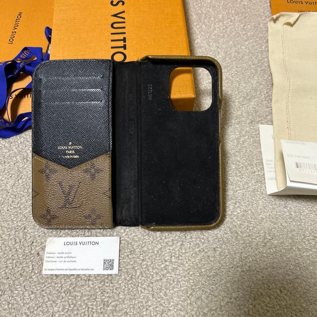 LOUIS VUITTON モノグラムリバースフォリオ iPhone14Pro