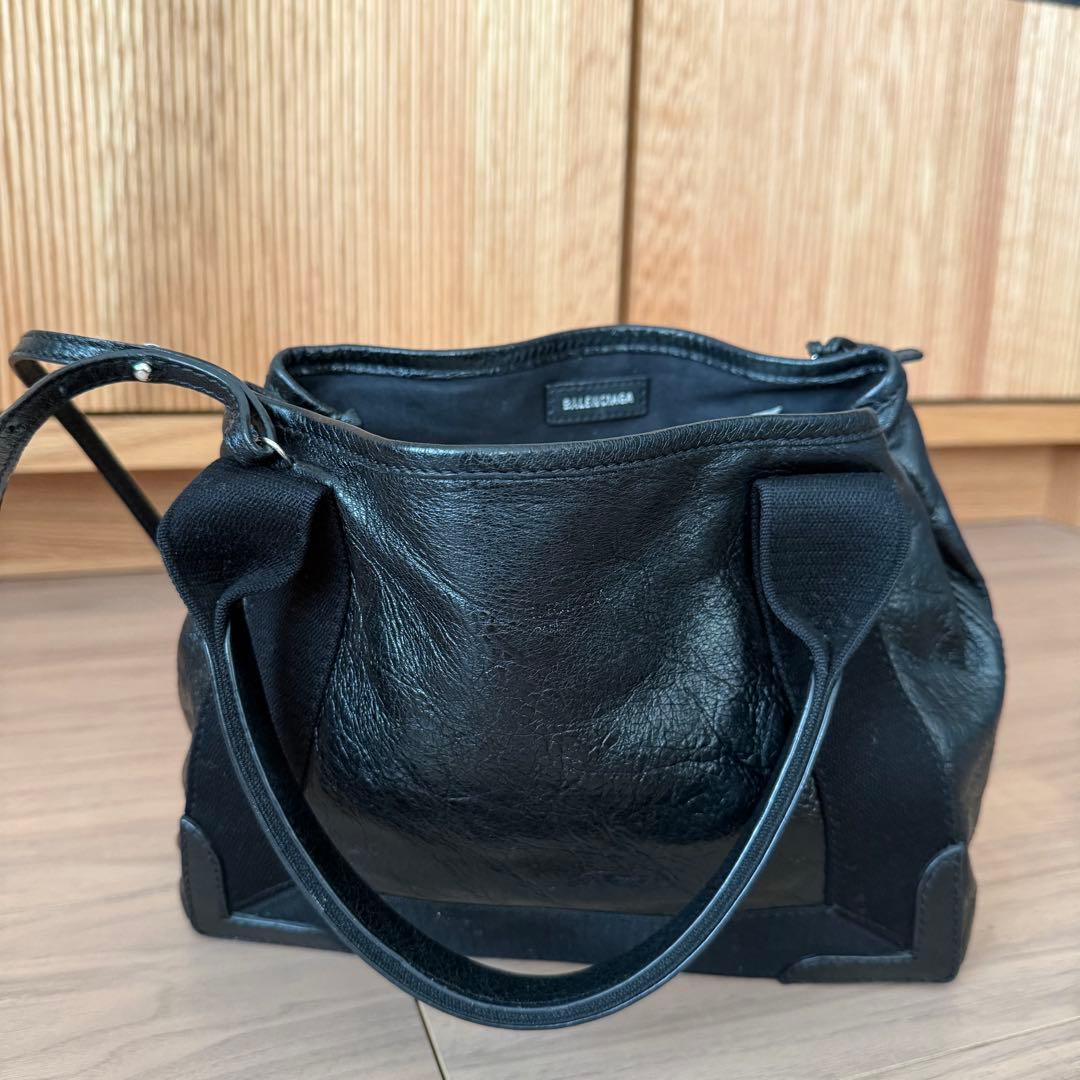 BALENCIAGA バレンシアガ ネイビーカバスXS 袋付き