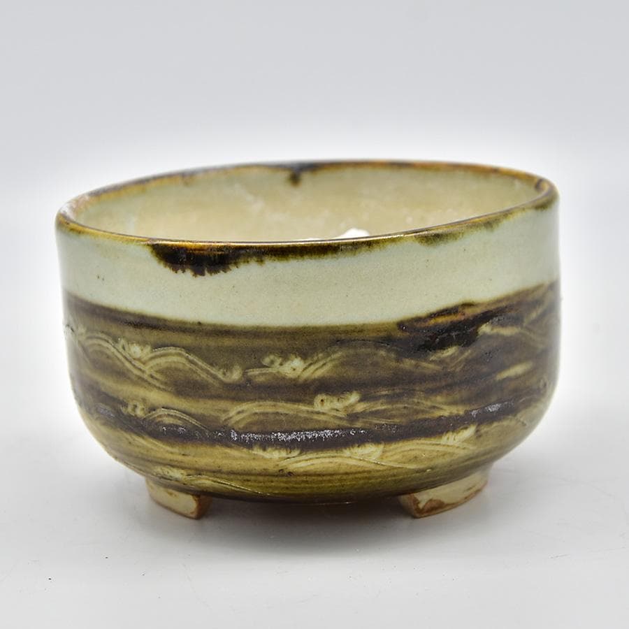 松阪萬古焼 松古窯 佐久間勝山作 火入 ひいれ 茶道具 陶器 箱入