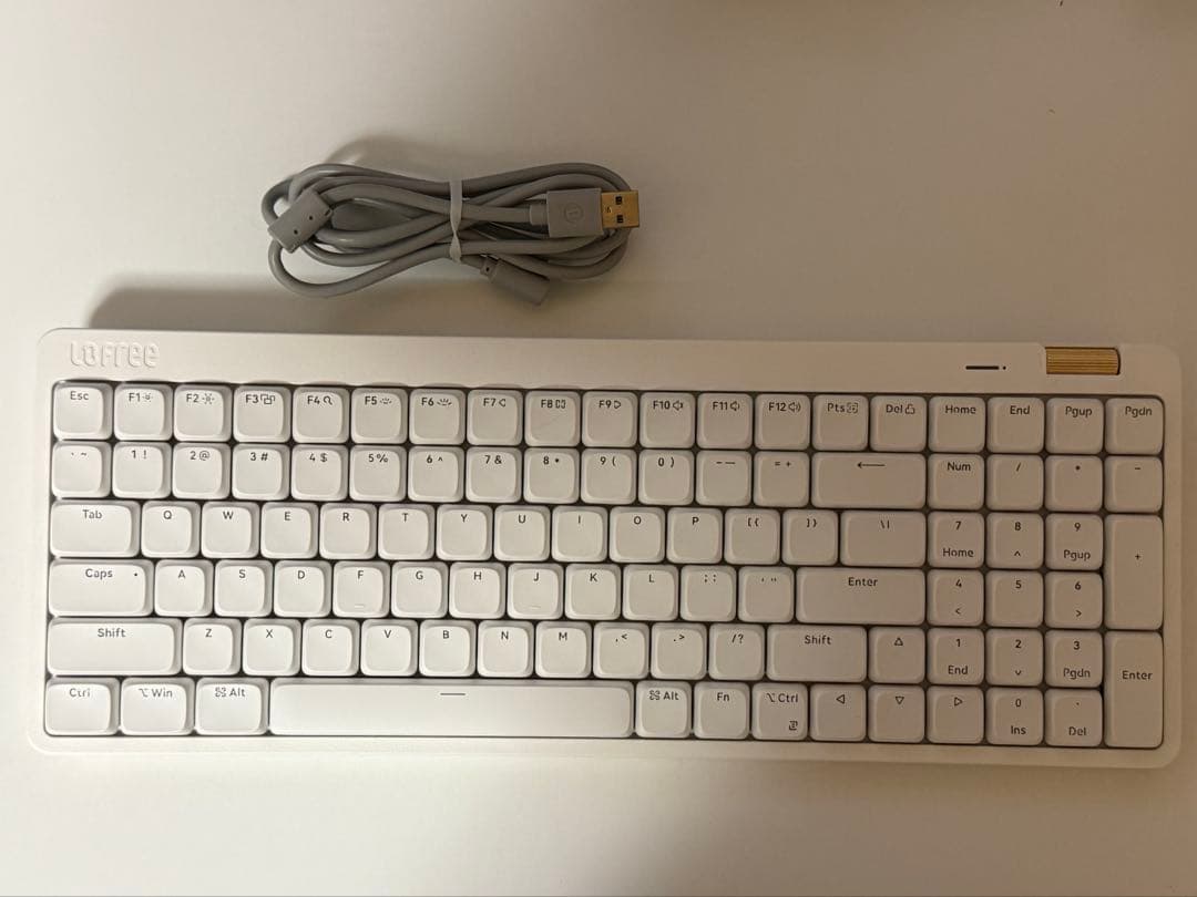 N*l様 lofree flow lite 100 ホワイト テンキー付き