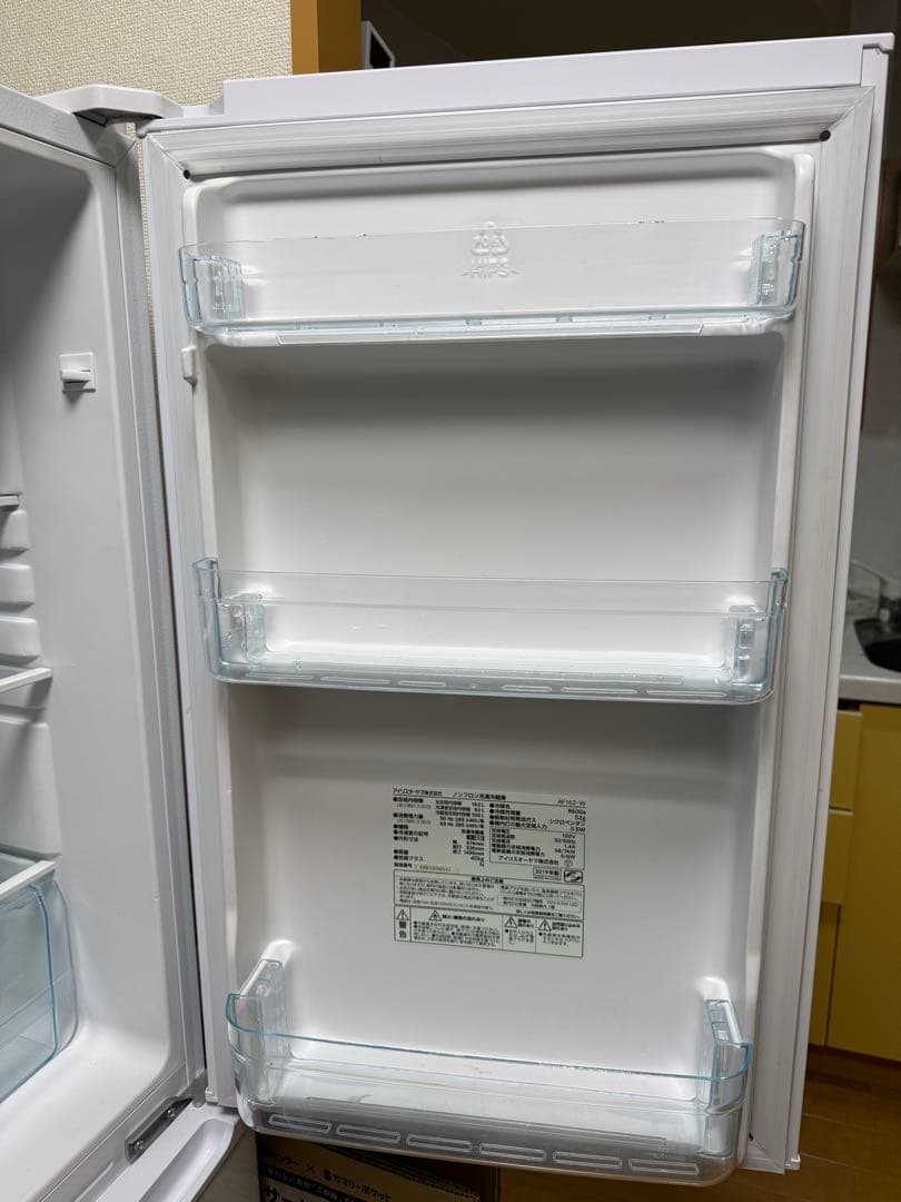 【12/20迄・最終価格】アイリスオーヤマ冷蔵庫162L 19年製 たのメル便