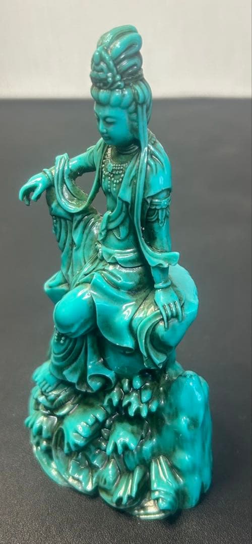 細工観音菩薩仏像　縁起物、開運、お守り、旧家蔵出し、骨董品、風水、古美術