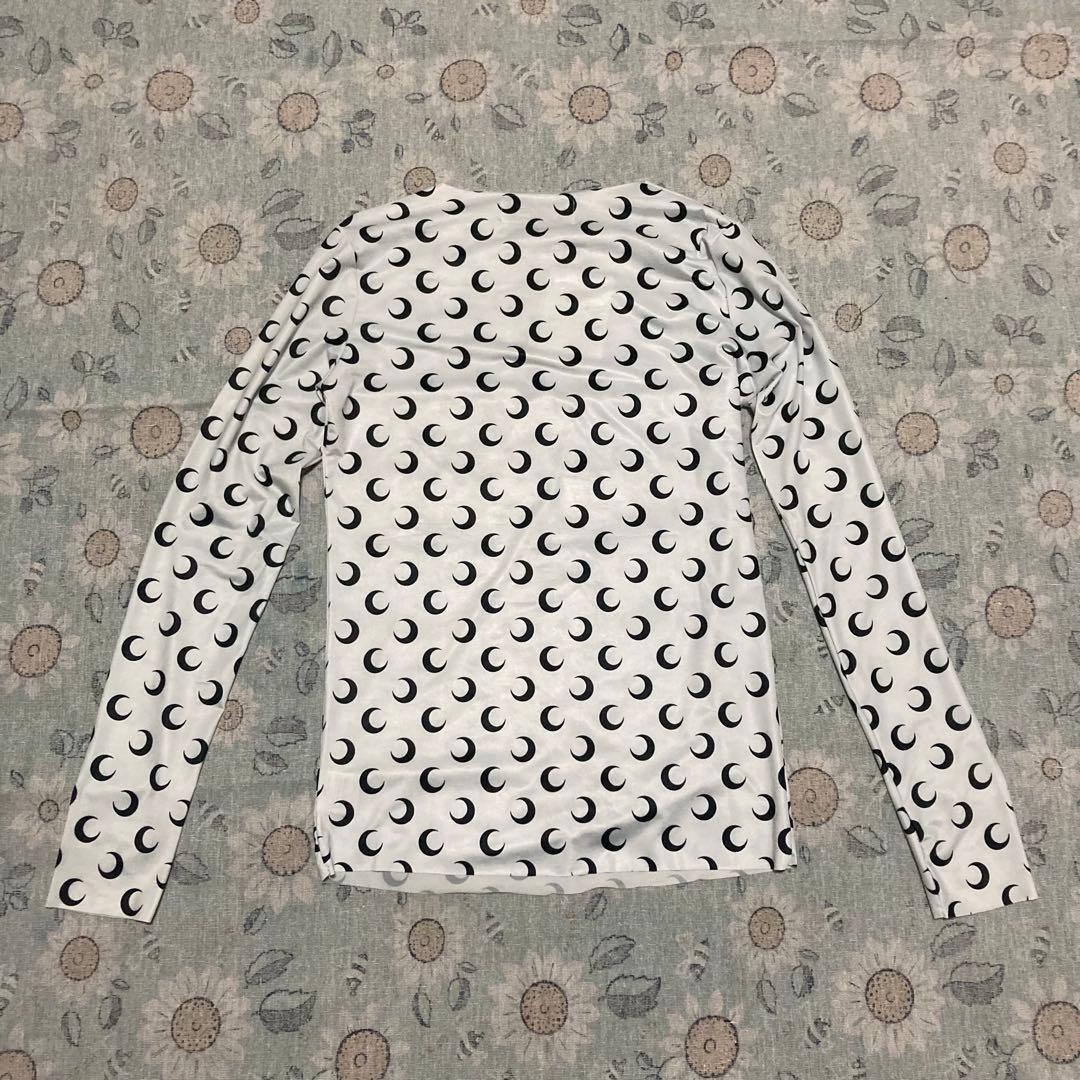 MARINE SERRE 月模様 長袖トップス white