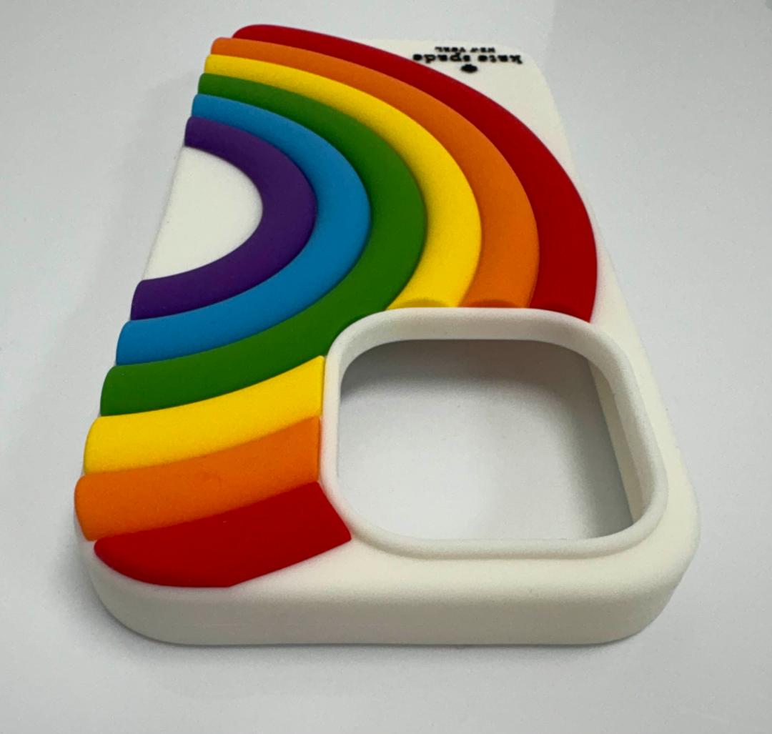 ケイトスペードiPhone14Pro ケース 虹 レインボー