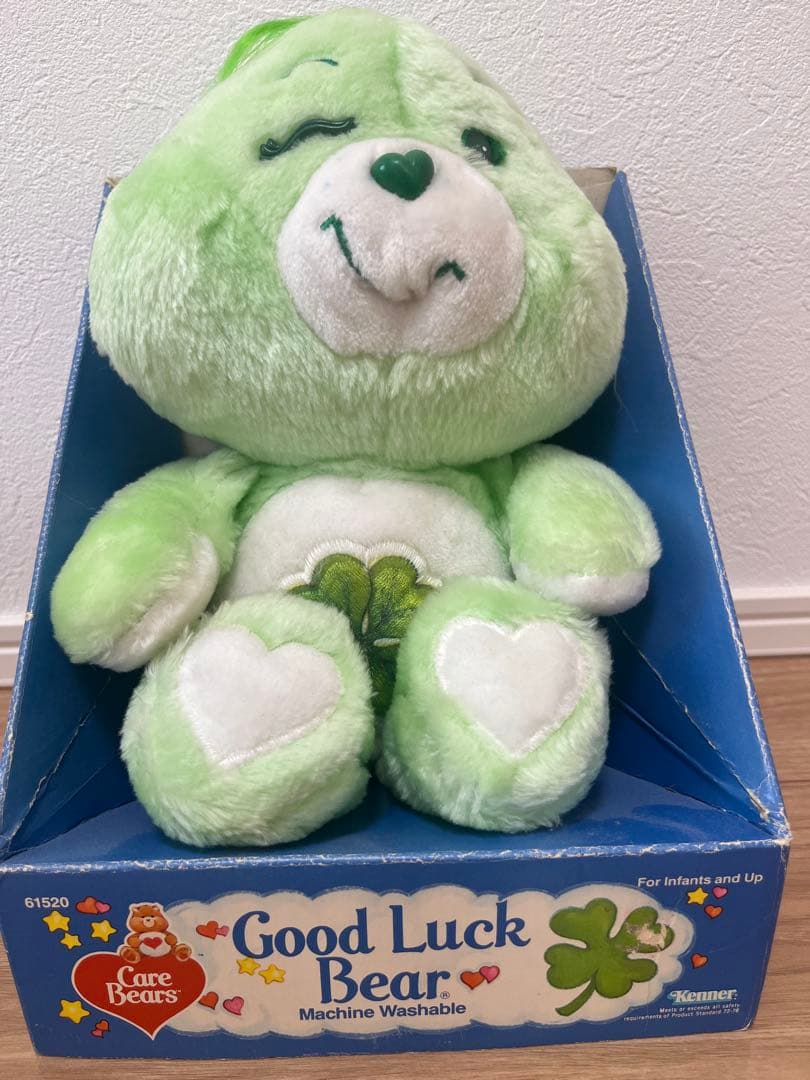ケアベアグッドラックベア　ケナー社ビンテージぬいぐるみ