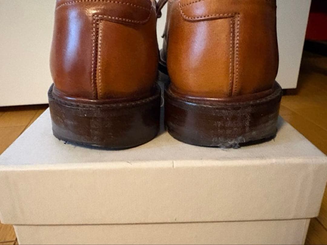 HIROSHI TSUBOUCHI プレーントゥ　コードバン　cognac /7