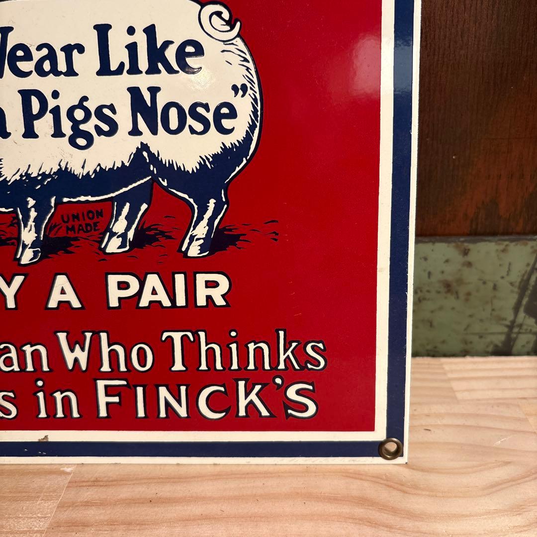 Finck's 復刻　サイン　看板　LEE