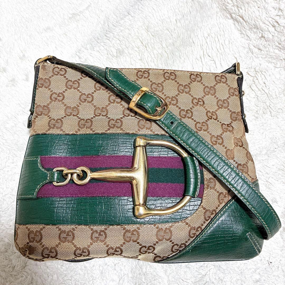 GUCCI グッチ　ショルダーバッグ シェリーライン　ホースビット
