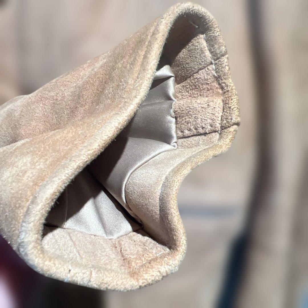 Schott ベージュ スエード シングルライダース　美品