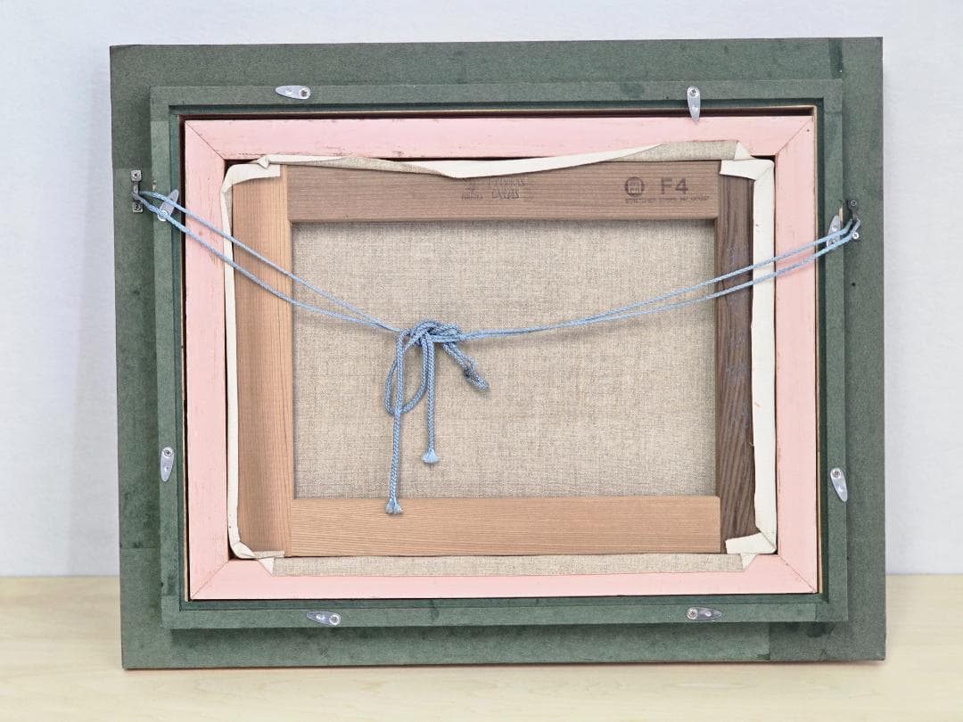 M▽野々村晃 油彩 絵画 額縁 F4 (38221)