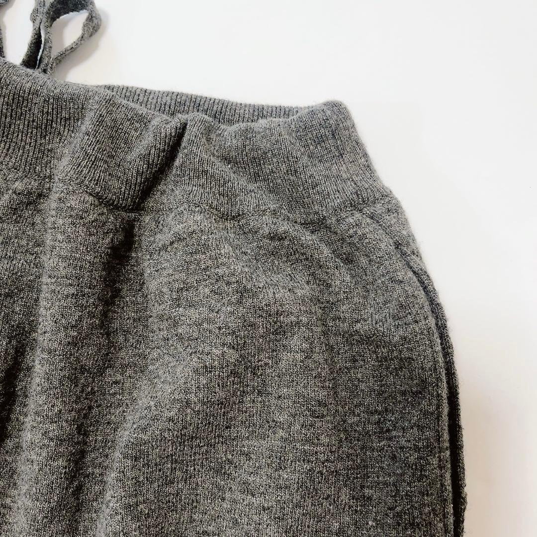 フォルメデエクスプレッション メンズニットサルエルパンツ チャコール Mサイズ