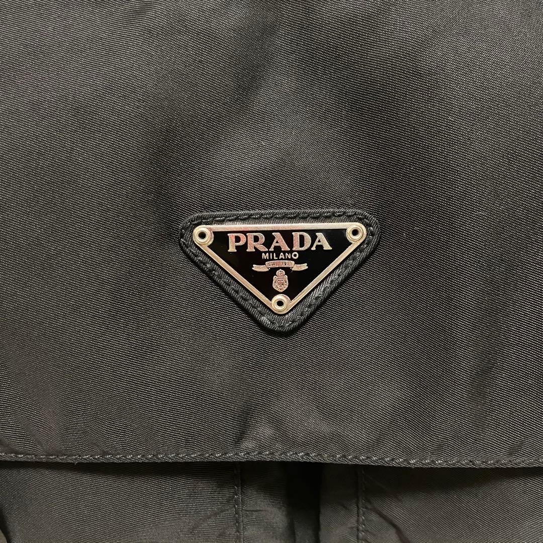 PRADA プラダ メッセンジャーバッグ ショルダーバッグ 三角ロゴ 黒